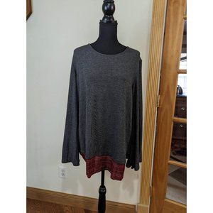 Weekend by Suzanne Betro Split Back Sweater - Size XL